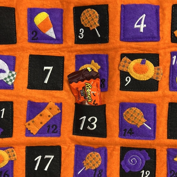 Halloween Countdown Advent Felt Wall Calendar - Picture 2 of 4